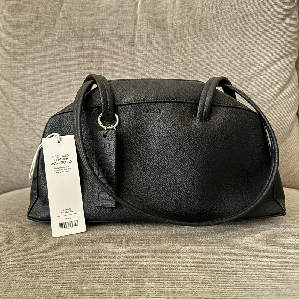 BAGGU Women's Bowler Bag Black NWT